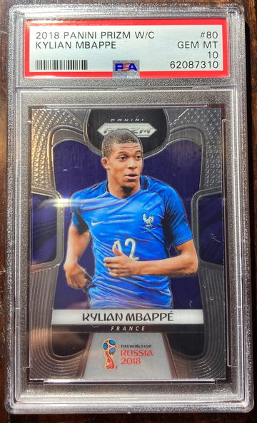 2018 prizm World Cup Mbappe psa 10
