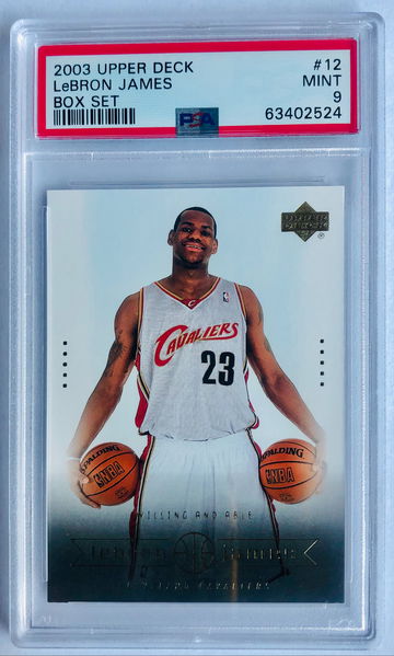 2003 Upper Deck Lebron James Rookie Card RC PSA 9 Box Set #12 Mint