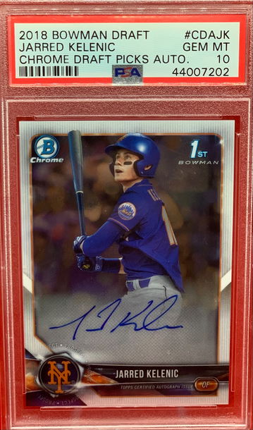 2018 Bowman Draft Pick Chrome Auto Jarred Kelenic PSA10 GEM MINT