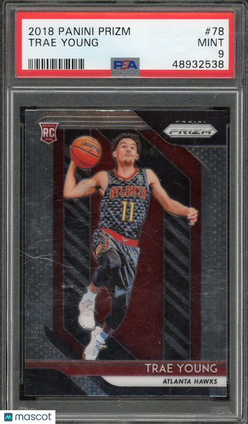 2018 Panini Prizm Trae Young #78 Rookie PSA 9