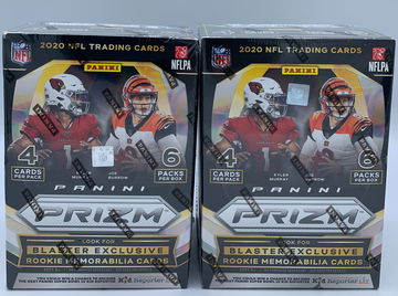 (2) prizm blaster nfl football 