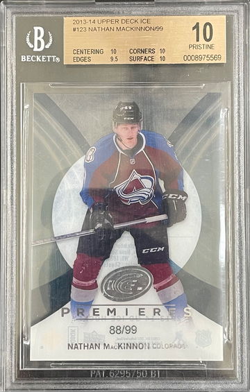 Nathan MacKinnon 2013 Upper Deck Ice Rookie RC /99 BGS 10 Pop 7