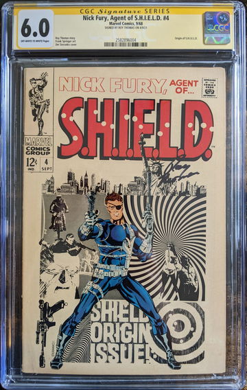 Nick Fury, Agent of S.H.I.E.L.D.  #4 CGC 6.0 Signature Series