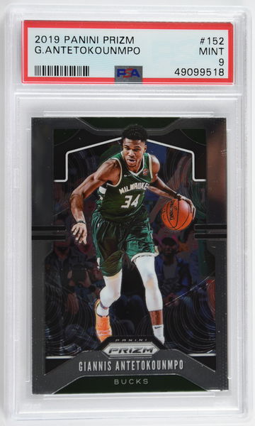 2019 Panini Prizm Giannis Antetokounmpo PSA 9 #152