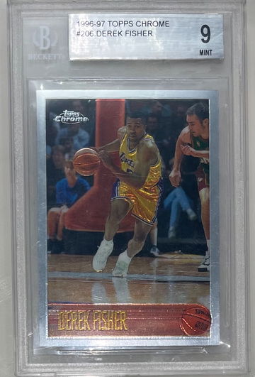 Derek Fisher 2006-07 topps chrome rc rookie bgs 9