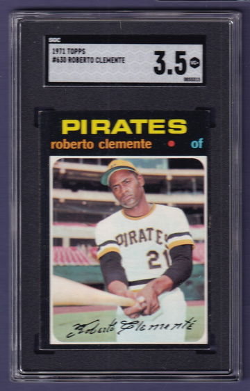 1971 Topps #630 Roberto Clemente SGC 3.5