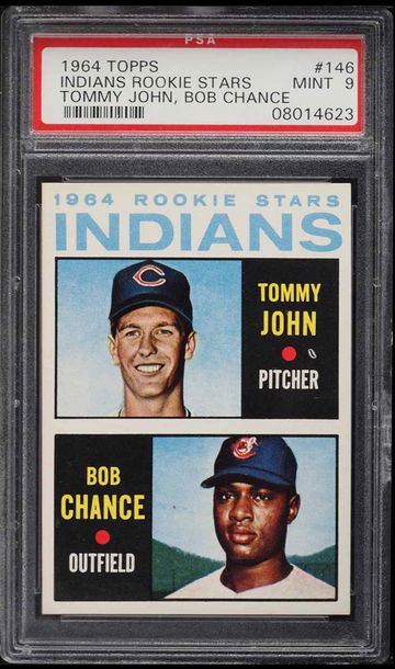 1964 Topps Tommy John ROOKIE RC #146 PSA 9 MINT
