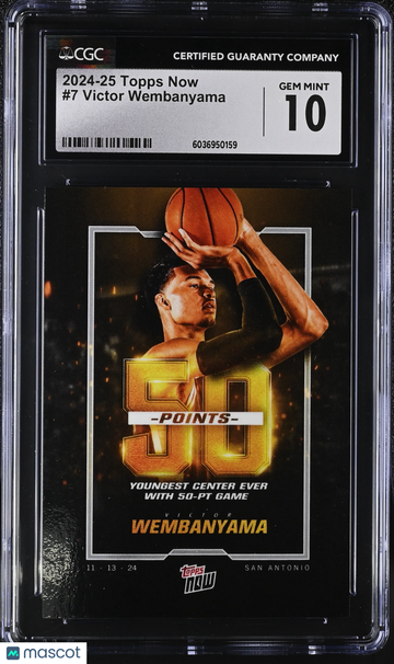 2024-25 Topps Now Victor Wembanyama #7 CGC 10