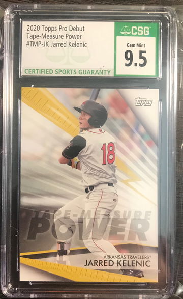 jarred kelenic 2020 topps pro debut tape measure power csg 9.5