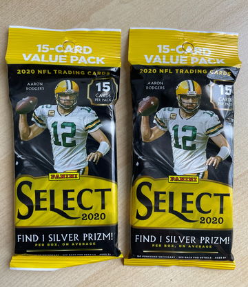 2020 SELECT FOOTBALL NFL (CELLO) FAT PACKS LOT OF 2