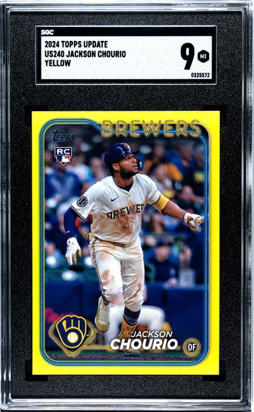 2024 Topps Update #US240 Jackson Chourio SGC 9