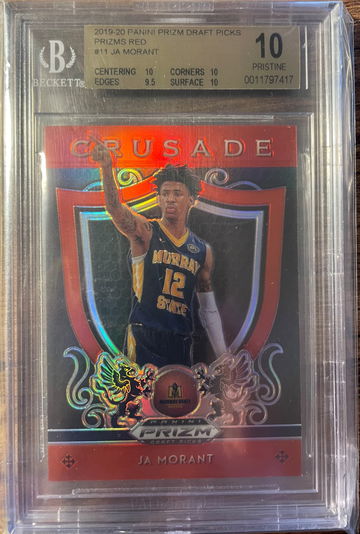 Ja Morant 2019 Prizm DP Red #11 BGS 10