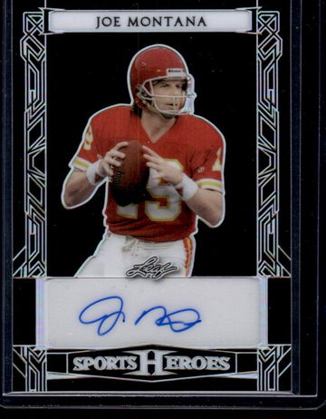 2024 Leaf Sports Heroes Joe Montana #BA-JM4 Auto /49