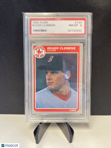 1985 Fleer Roger Clemens #155 PSA 8