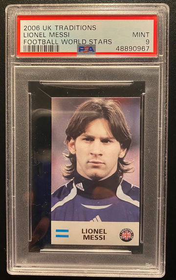 2006 UK Traditions Lionel Messi PSA 9 Mint