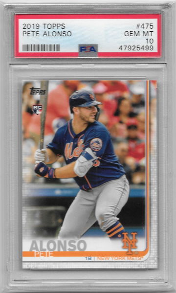 2019 Topps Pete Alonso RC #475 PSA 10