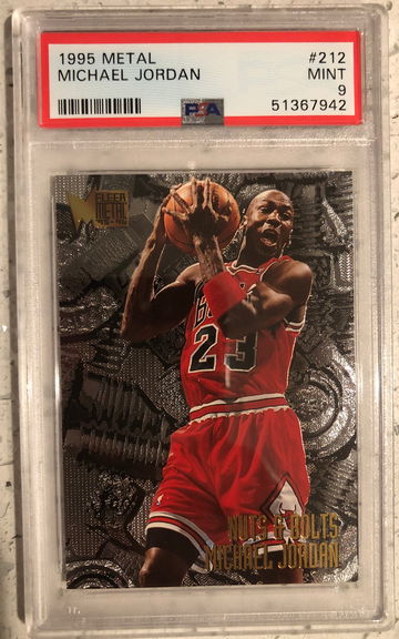 1995 Metal Michael Jordan PSA 9 