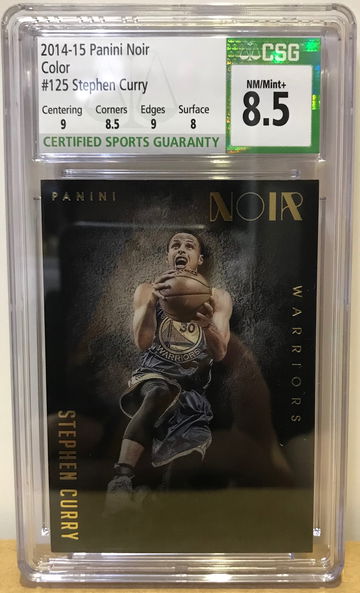 2014 panini Noir color #125 stephen curry /70 csg8.5