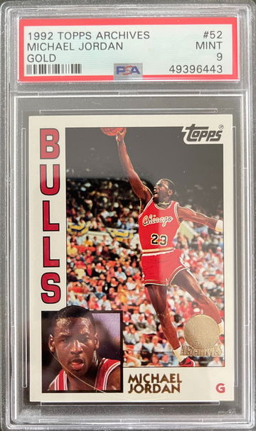 1992 Topps Archives Gold Michael Jordan PSA 9