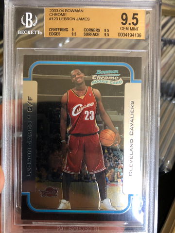 Lebron James 2003 Bowman Chrome BGS 9.5