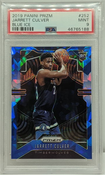 Jarrett Culver 2019 Blue Ice Prizm PSA 9