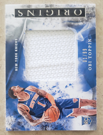 Obi Toppin RC 2020 Origins Jersey /99 RARE #1 JERSEY #ED