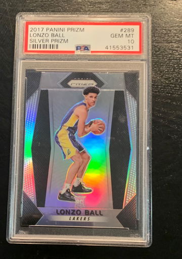 2017 Prizm Silver Lonzo Ball #289 PSA 10 Gem Mint