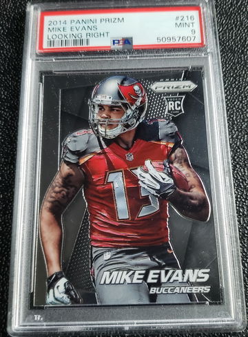 2014 Panini Prizm 216 Mike Evans Looking Right PSA 9