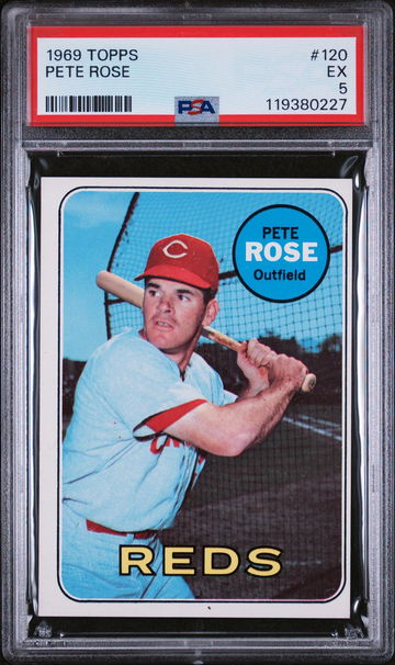 1969 Topps #120 Pete Rose PSA 5