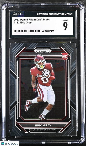 2023 Panini Prizm Draft Picks Eric Gray #132 CGC 9