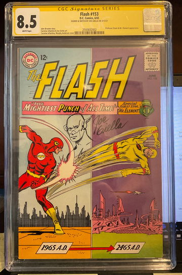Flash #153 Signed and Sketched by Joe Giella