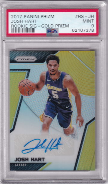 2017-18 Panini Prizm Gold Prizms 6/10 Josh Hart  Rookies signature #RS-JH  POP1 1 better