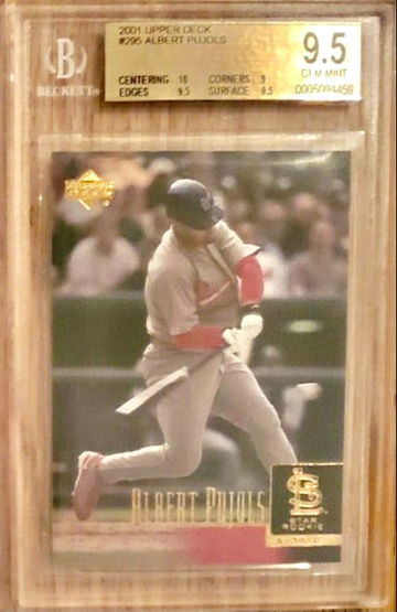 2001 Upper Deck Albert Pujols #295 BGS 9.5 Gem w/ 10 Centering
