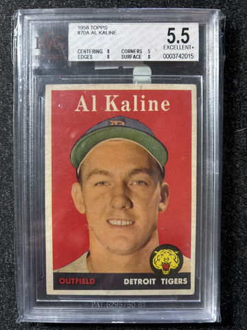 1958 Topps Al Kaline #70A TIGERS HOF BGS 5.5