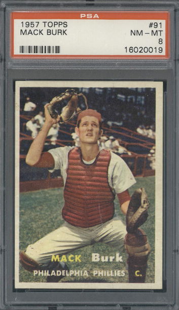 1957 Topps #91 Mack Burk