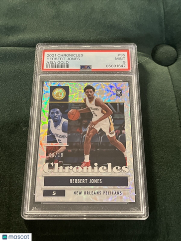 Herbert Jones Asia Gold Chronicles Rookie PSA 9 05/18, Jersey # Match
