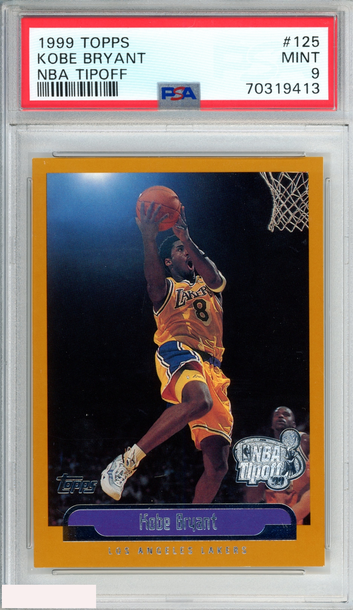 1999 TOPPS KOBE BRYANT #125 NBA TIPOFF LOS ANGELES LAKERS HOF PSA 9 MINT