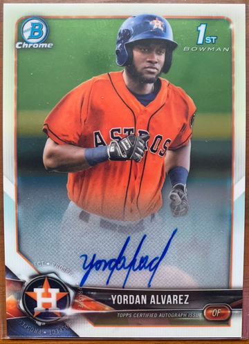 2018 Bowman Chrome Yordan Alvarez Auto Autograph