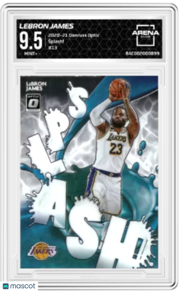 2020-21 Donruss Optic LeBron James #13 Splash Arena Club 9.5