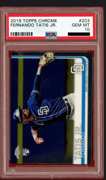 Fernando Tatis Jr. Topps Chrome PSA 10