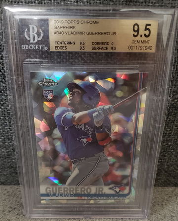 Vladimir Guerrero Jr 2019 Topps Chrome Sapphire bgs 9.5