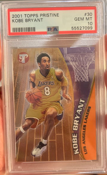 2001 topps pristine Kobe Bryant PSA 10