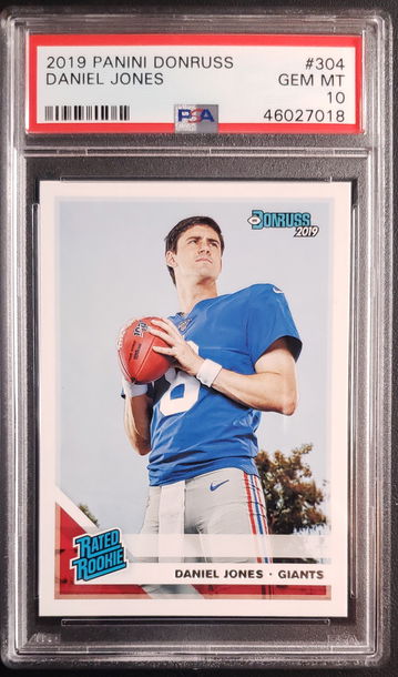 2019 Panini Donruss Daniel Jones RC #304 PSA 10 