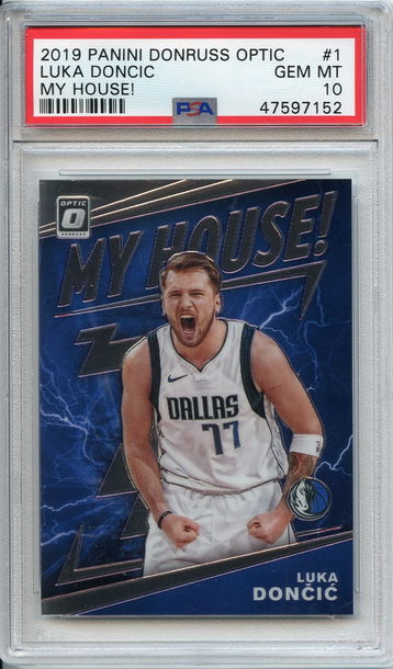 Luka Doncic My House! Optic PSA 10