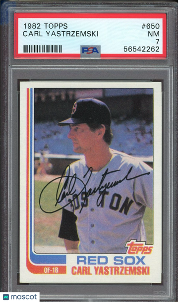1982 Topps Carl Yastrzemski #650 PSA 7