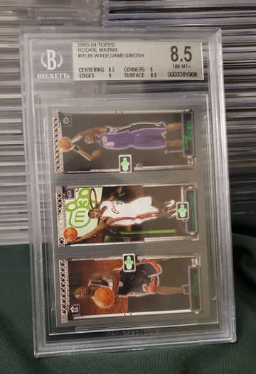 2003 Topps Matrix LeBron James Dwyane Wade Chris Bosh ROOKIE BGS 8.5 HOFs 🏆🏆🏆