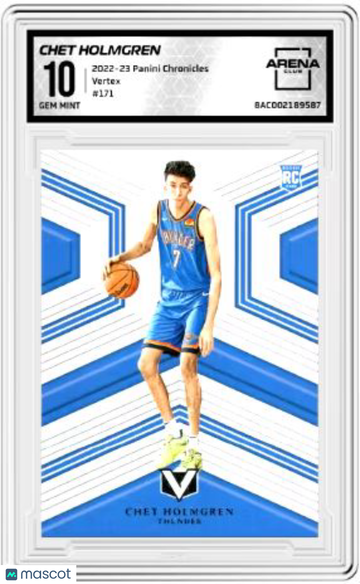 2022-23 Panini Chronicles Chet Holmgren #171 Vertex Arena Club 10