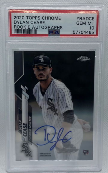 2020 Topps Chrome DYLAN CEASE Rookie Auto PSA 10