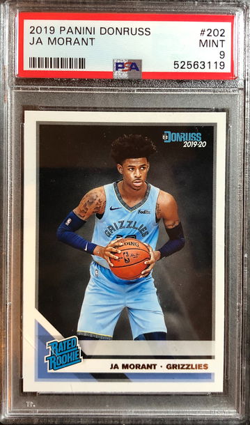 2019 Donruss Ja Morant #202 PSA 9 MINT