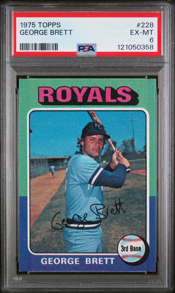 1975 Topps George Brett #228 RC PSA 6